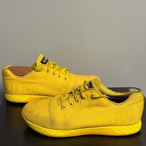 NOBULL Outwork Trainers Yellow  Lemondrop Gym Workout Shoes Size US M 8 W 9.5